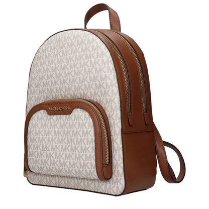 Beige Fabric Backpacks Michael Kors