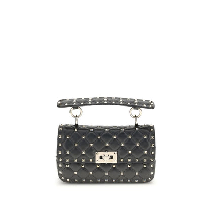 Small Leather Rockstud Spike Handbag Valentino Garavani