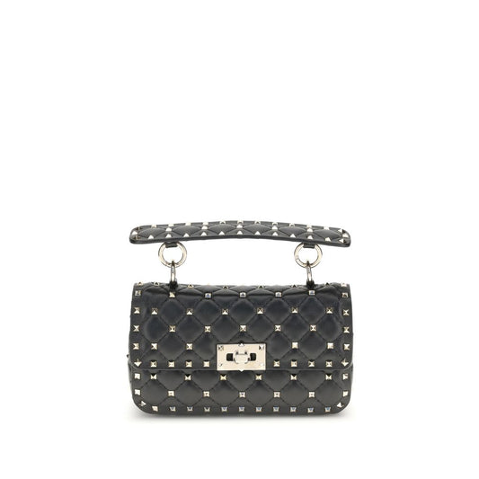 Small Leather Rockstud Spike Handbag Valentino Garavani