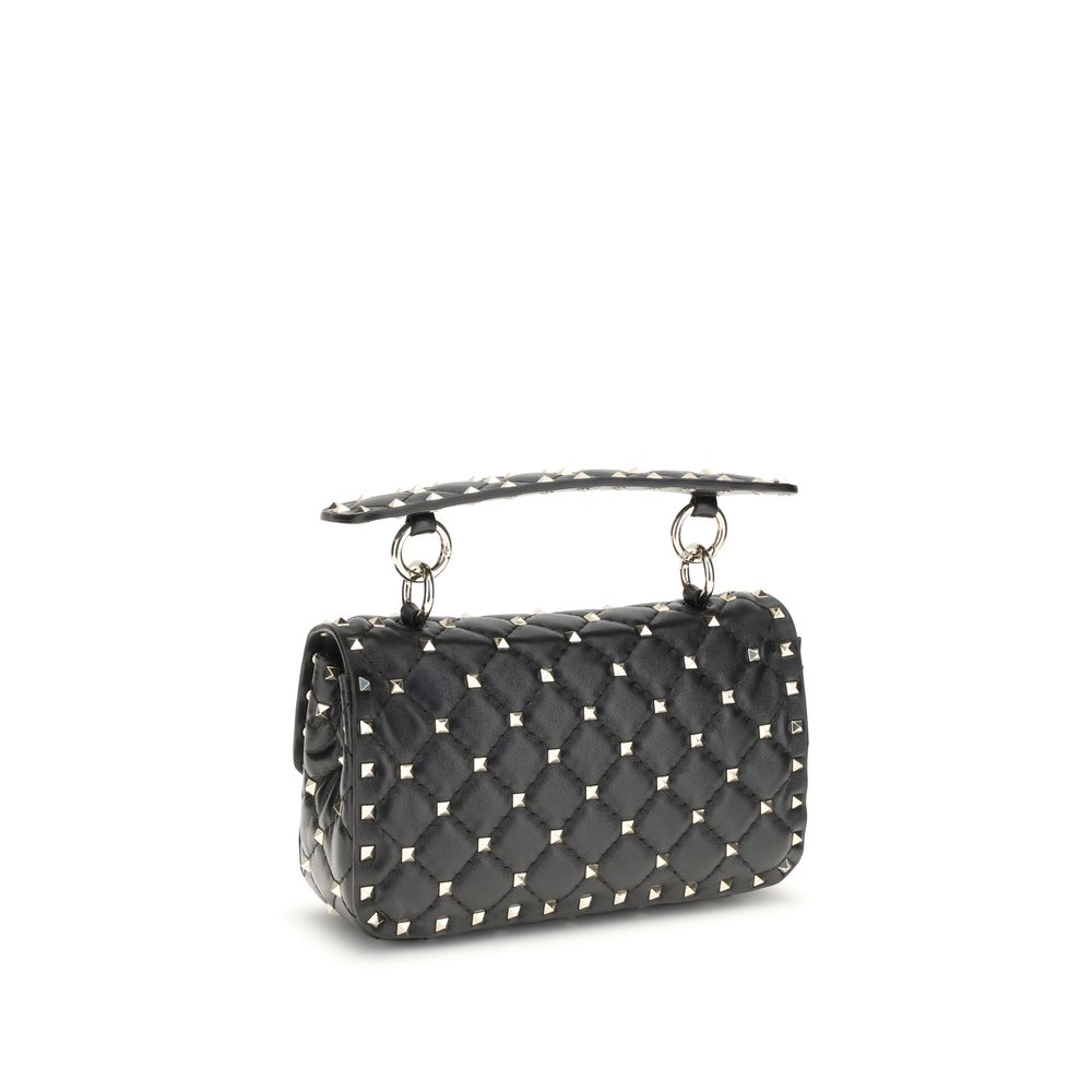 Small Leather Rockstud Spike Handbag Valentino Garavani