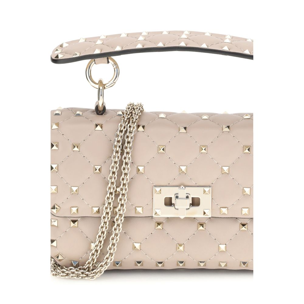Small Leather Rockstud Spike Handbag Valentino Garavani