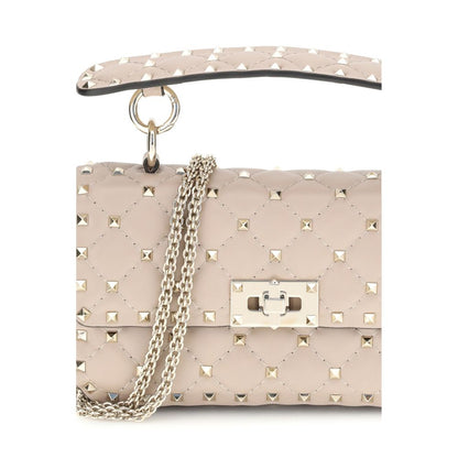 Small Leather Rockstud Spike Handbag Valentino Garavani