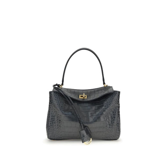 Rodeo Shoulder Bag in crocodile-print leather Balenciaga