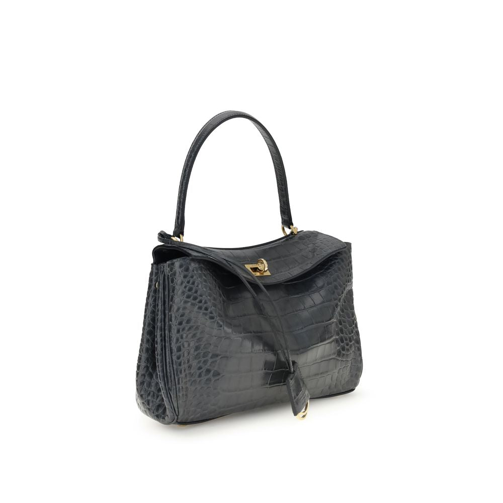 Rodeo Shoulder Bag in crocodile-print leather Balenciaga