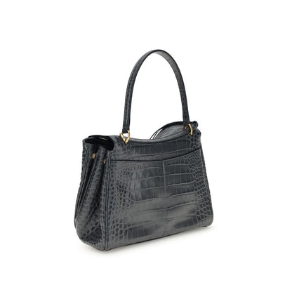 Rodeo Shoulder Bag in crocodile-print leather Balenciaga