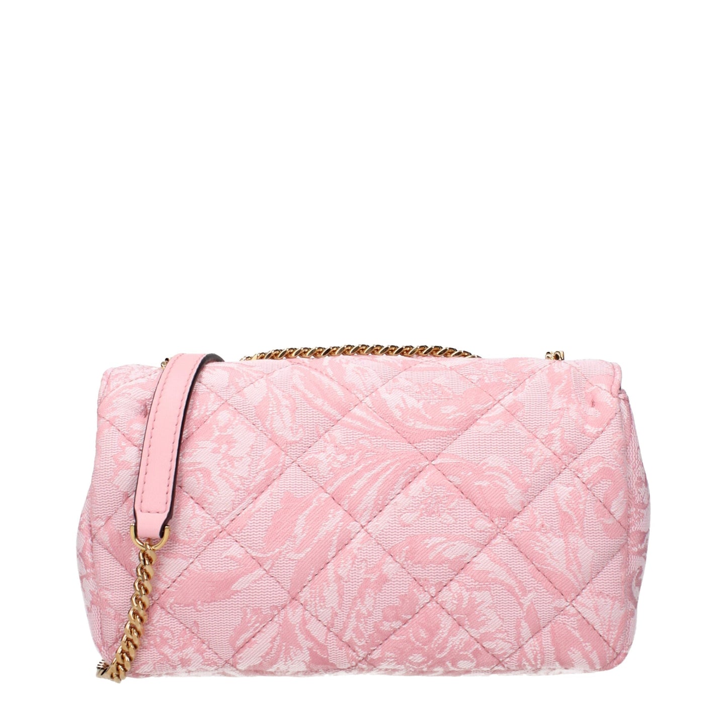 Pink Fabric Shoulder Bags Versace