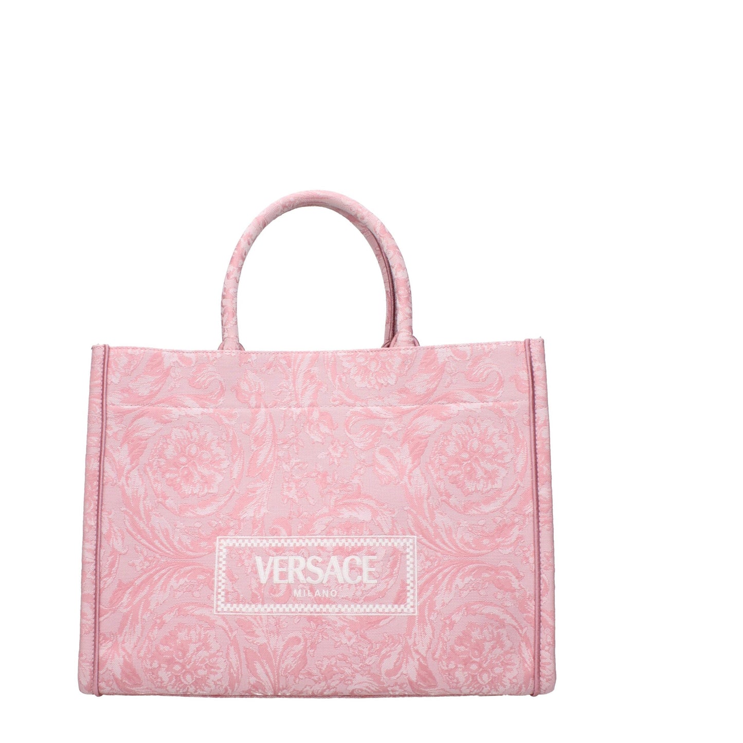 Pink Fabric Handbags Versace