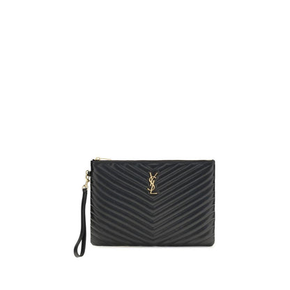 Matelassé leather Pouch Saint Laurent
