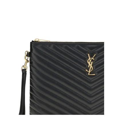 Matelassé leather Pouch Saint Laurent