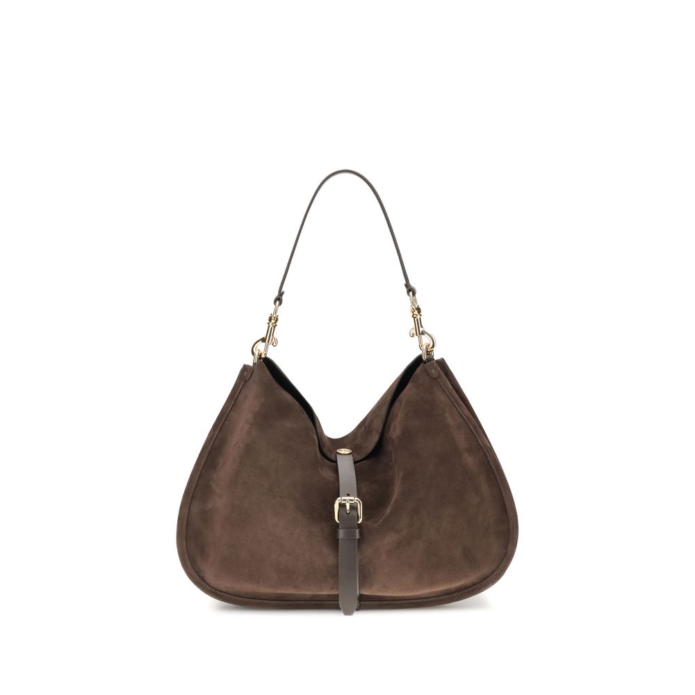 Suede Pony Shoulder Bag