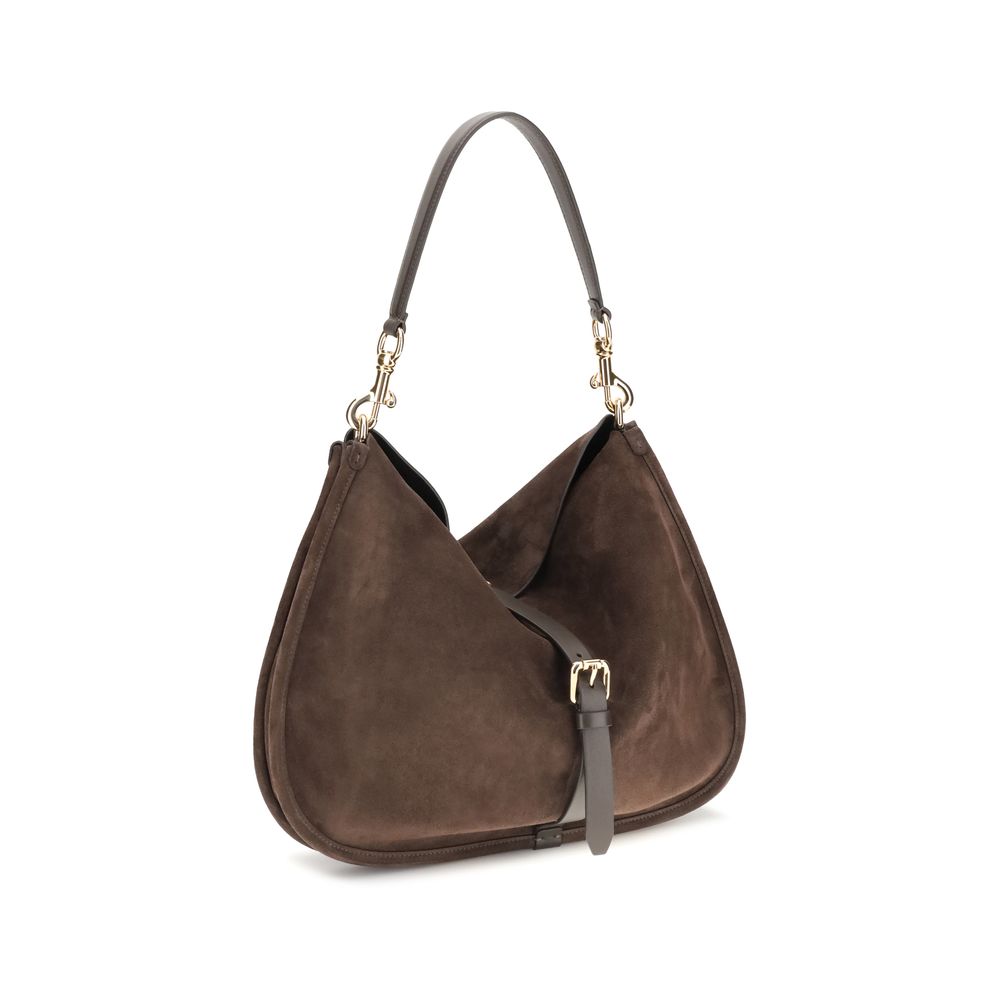 Suede Pony Shoulder Bag