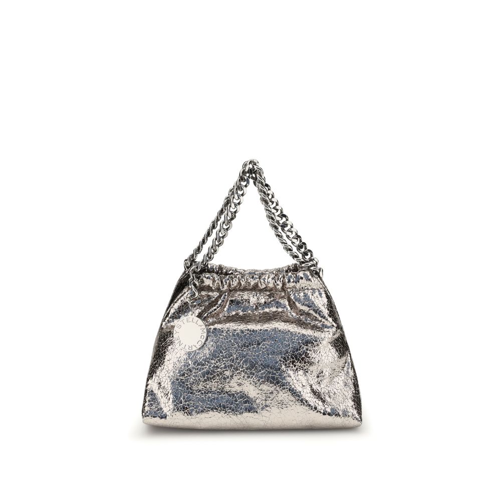 Metallic crackle-effect Falabella Shoulder Bag Stella McCartney