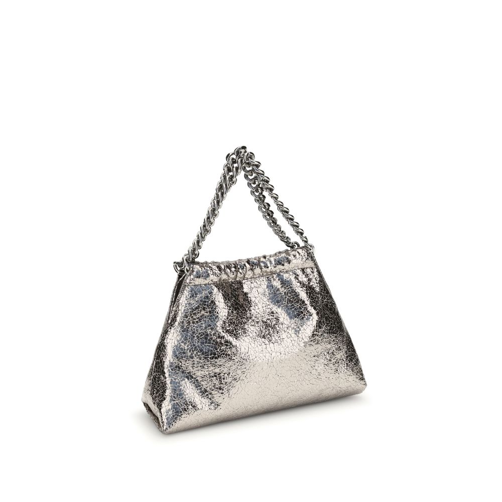 Metallic crackle-effect Falabella Shoulder Bag Stella McCartney