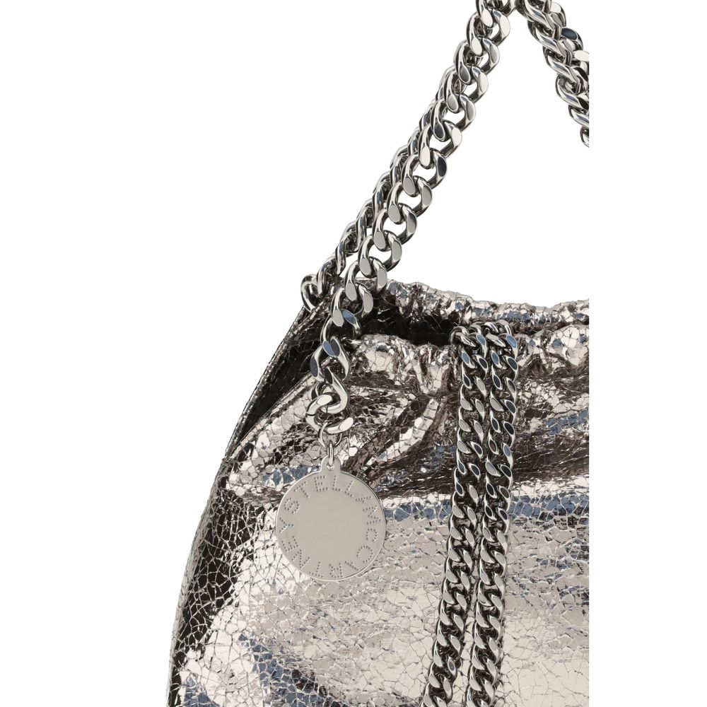 Metallic crackle-effect Falabella Shoulder Bag Stella McCartney