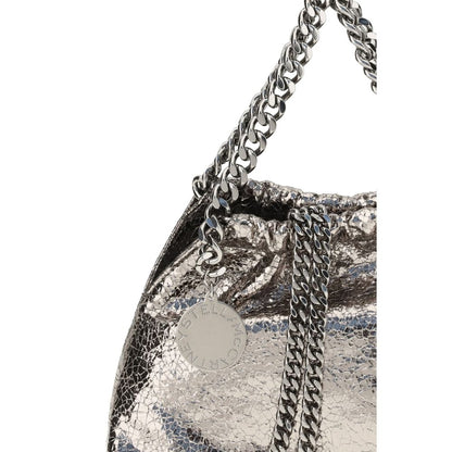 Metallic crackle-effect Falabella Shoulder Bag Stella McCartney