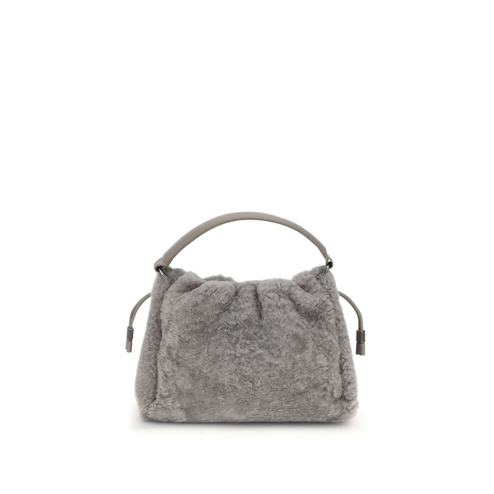 Small shearling Mellow Shoulder Bag Brunello Cucinelli