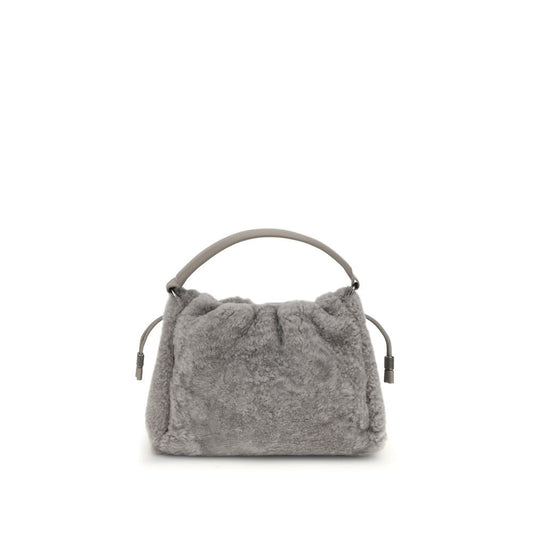 Small shearling Mellow Shoulder Bag Brunello Cucinelli