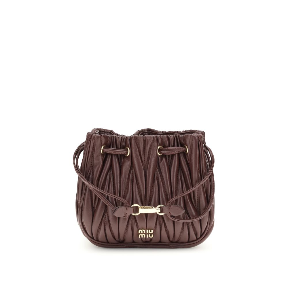 Matelassé nappa leather Pouch Miu Miu