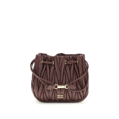 Matelassé nappa leather Pouch Miu Miu