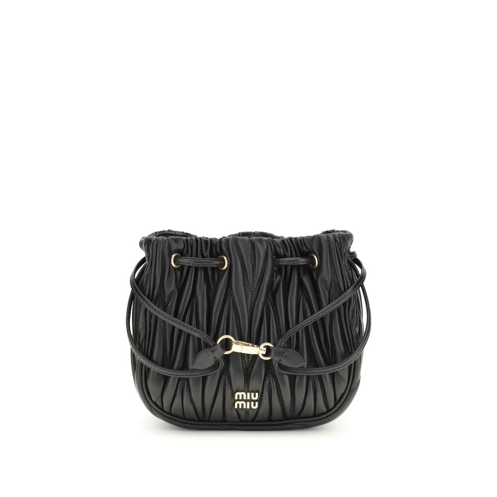 Matelassé nappa leather Pouch Miu Miu