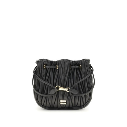 Matelassé nappa leather Pouch Miu Miu