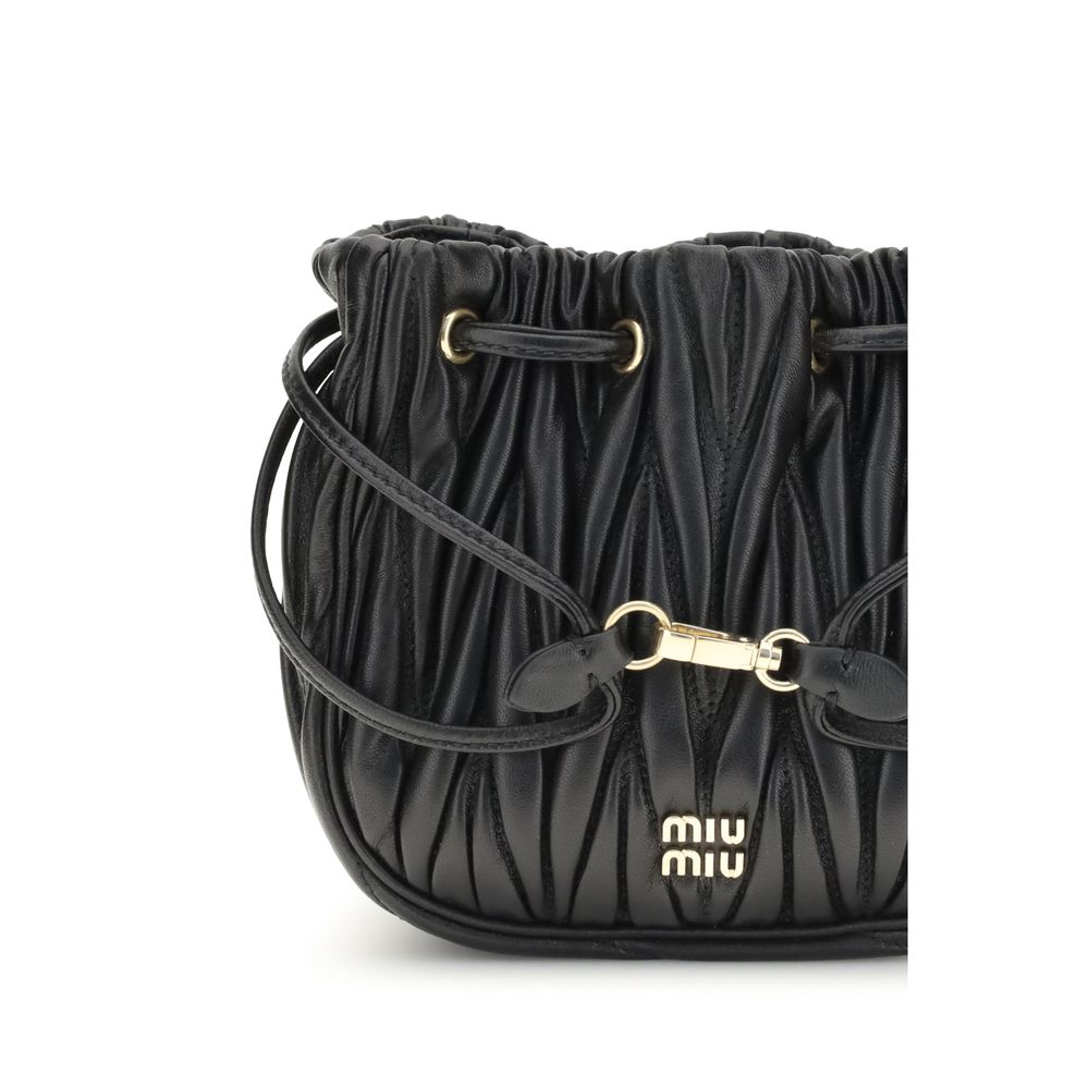 Matelassé nappa leather Pouch Miu Miu