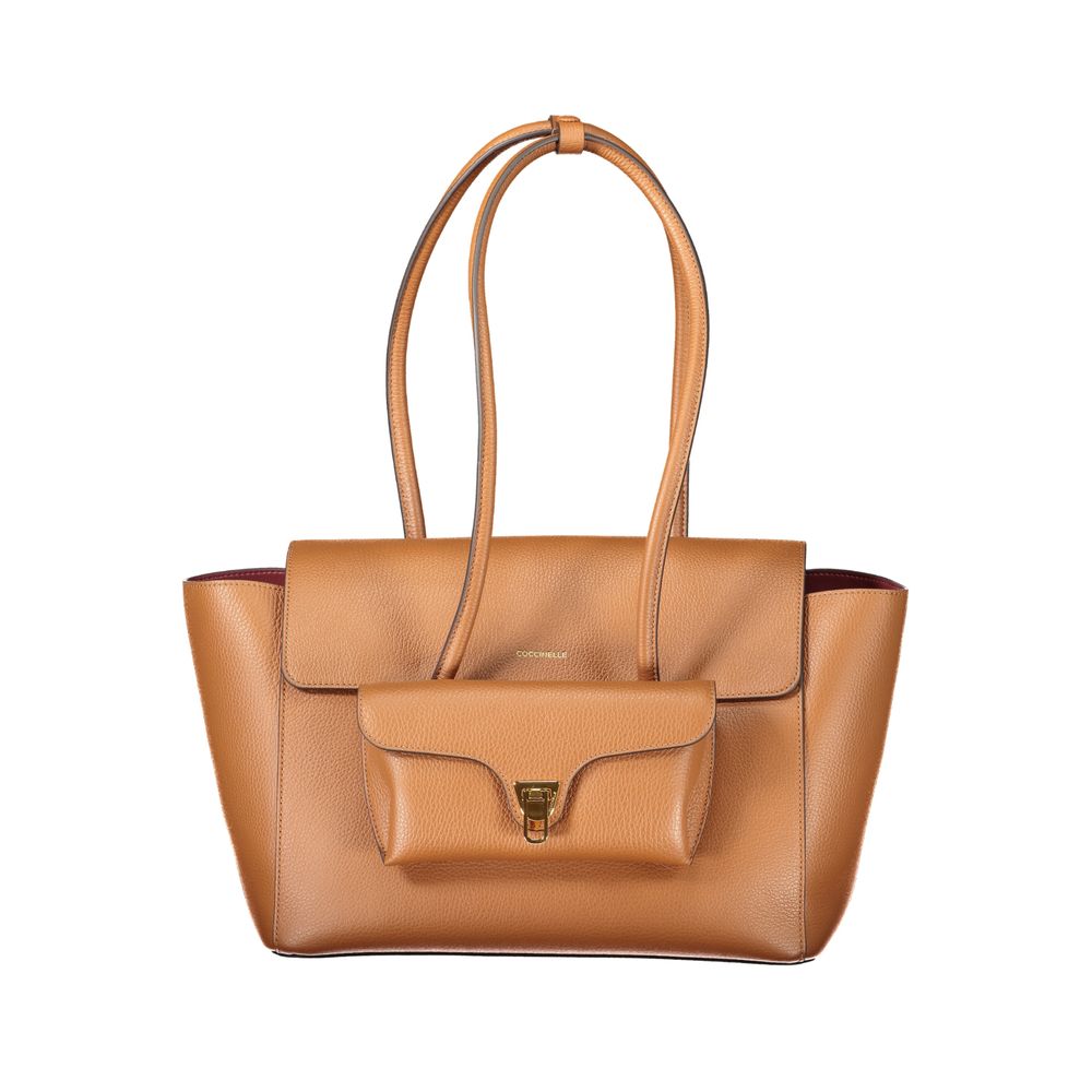 Brown Leather Women Handbag Coccinelle