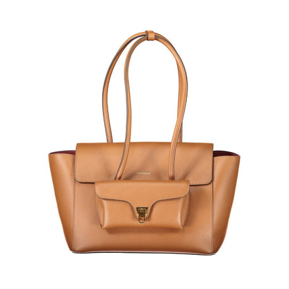 Brown Leather Women Handbag Coccinelle