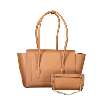 Brown Leather Women Handbag Coccinelle