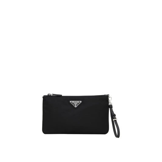 Nylon Saffiano Wristlet Pouch