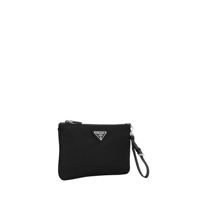 Nylon Saffiano Wristlet Pouch
