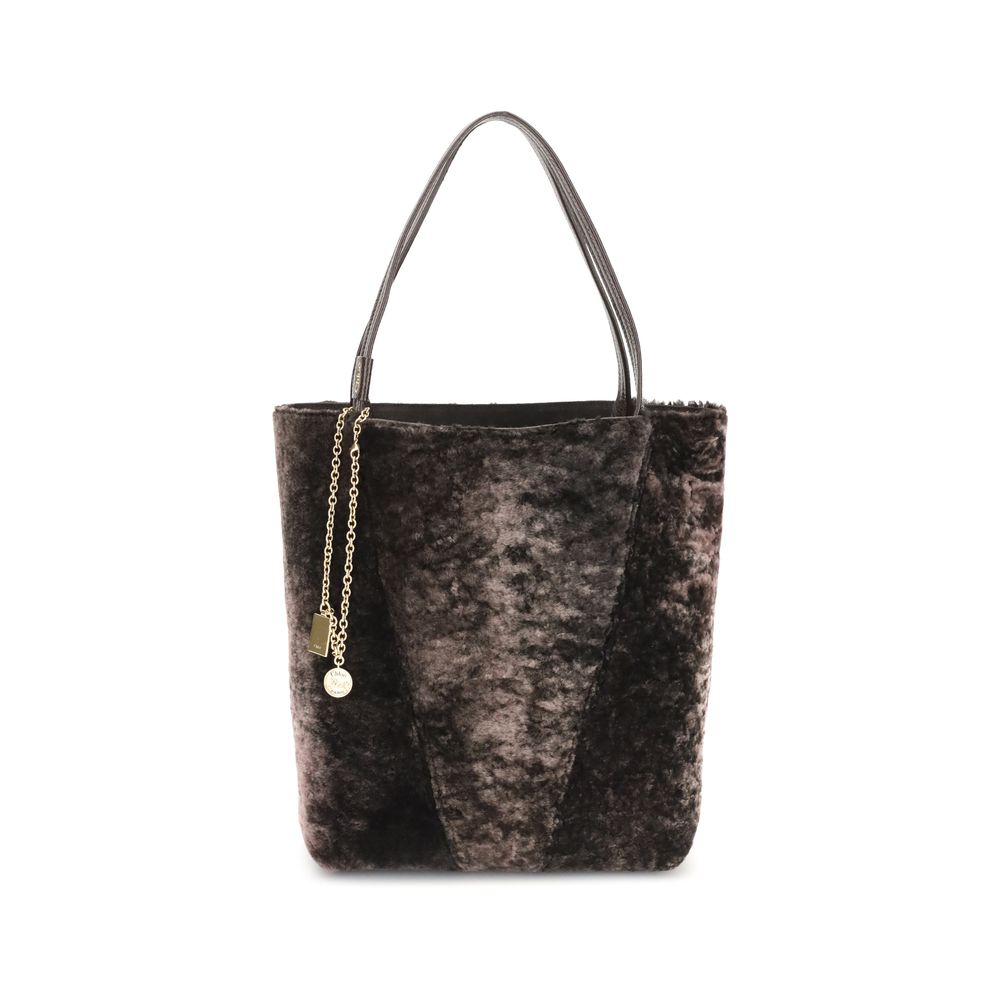 Spin Shearling Tote Bag